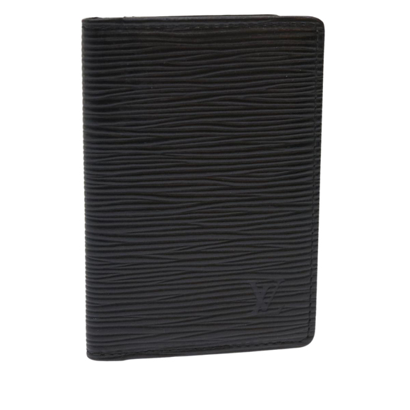 LOUIS VUITTON Accessories - LOUIS VUITTON Epi Organizer De Poche Card Case Black M63582 LV Auth 48066